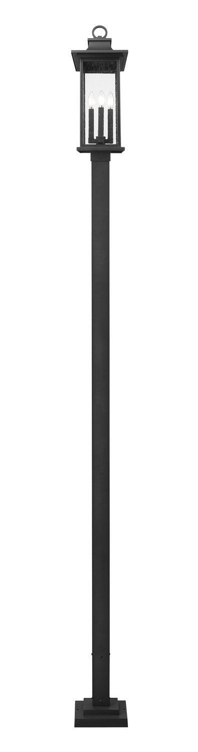 Z-LITE TIBERIUS OUTDOOR POST MOUNTED FIXTURE | 5017PHBS-536P-BK - Post