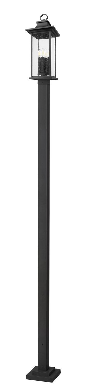 Z-LITE TIBERIUS OUTDOOR POST MOUNTED FIXTURE | 5017PHBS-536P-BK - Post