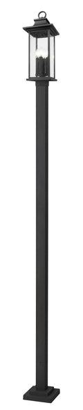 Z-LITE TIBERIUS OUTDOOR POST MOUNTED FIXTURE | 5017PHBS-536P-BK - Post