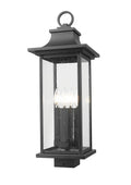 Z-LITE TIBERIUS OUTDOOR POST MOUNT FIXTURE | 5017PHBS-BK - Post