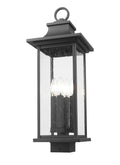 Z-LITE TIBERIUS OUTDOOR POST MOUNT FIXTURE | 5017PHBS-BK - Post