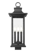 Z-LITE TIBERIUS OUTDOOR POST MOUNT FIXTURE | 5017PHBS-BK - Post