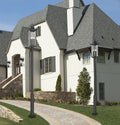 Z-LITE TIBERIUS OUTDOOR POST MOUNTED FIXTURE | 5017PHXLR-5010P-BK - Post