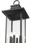 Z-LITE TIBERIUS OUTDOOR POST MOUNTED FIXTURE | 5017PHXLR-5010P-BK - Post