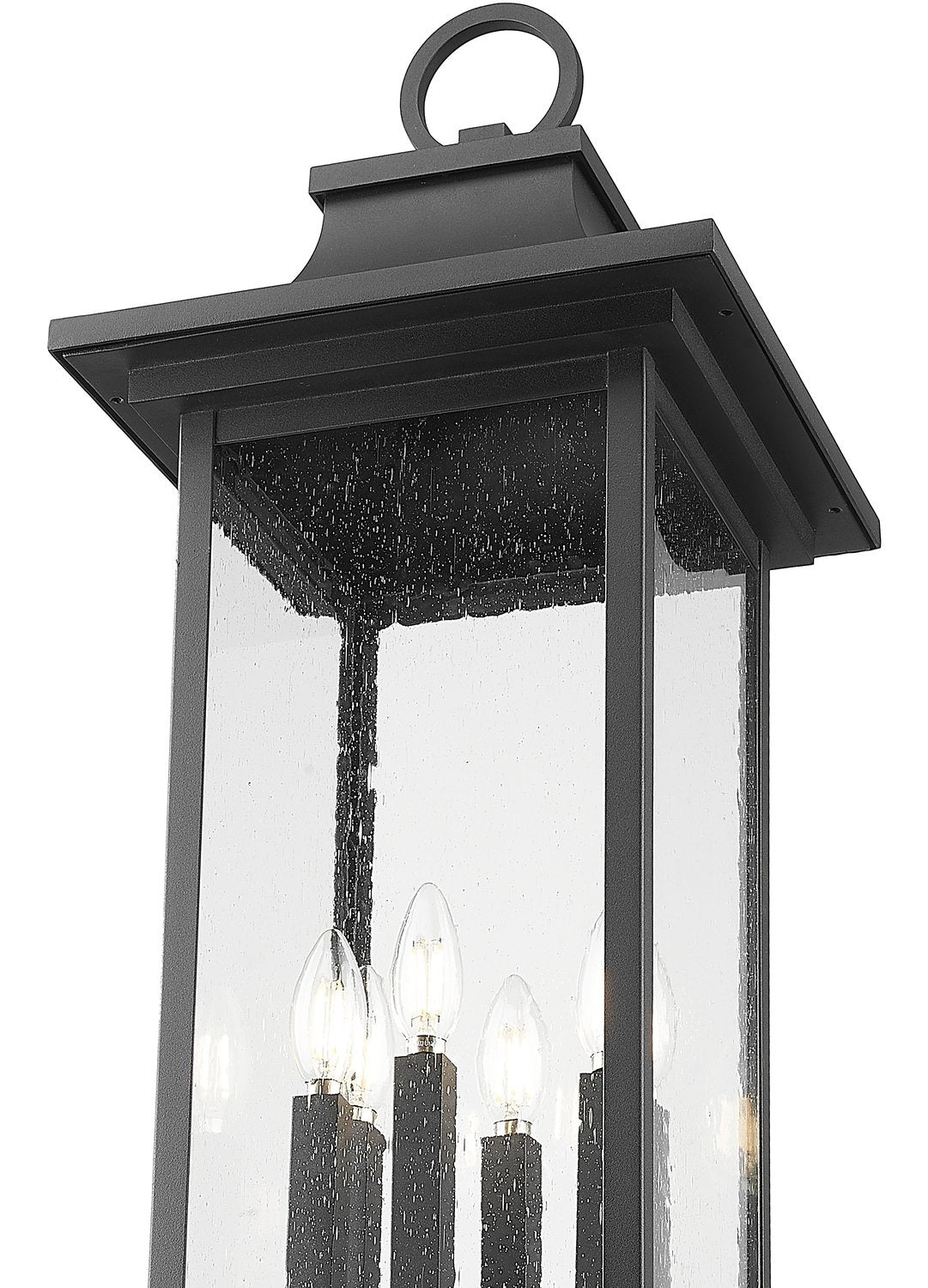 Z-LITE TIBERIUS OUTDOOR POST MOUNTED FIXTURE | 5017PHXLR-5010P-BK - Post