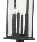 Z-LITE TIBERIUS OUTDOOR PIER MOUNTED FIXTURE | 5017PHXLR-533PM-BK - Post
