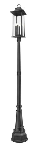 Z-LITE TIBERIUS OUTDOOR POST MOUNTED FIXTURE | 5017PHXLR-564P-BK - Post