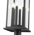 Z-LITE TIBERIUS OUTDOOR POST MOUNTED FIXTURE | 5017PHXLR-564P-BK - Post