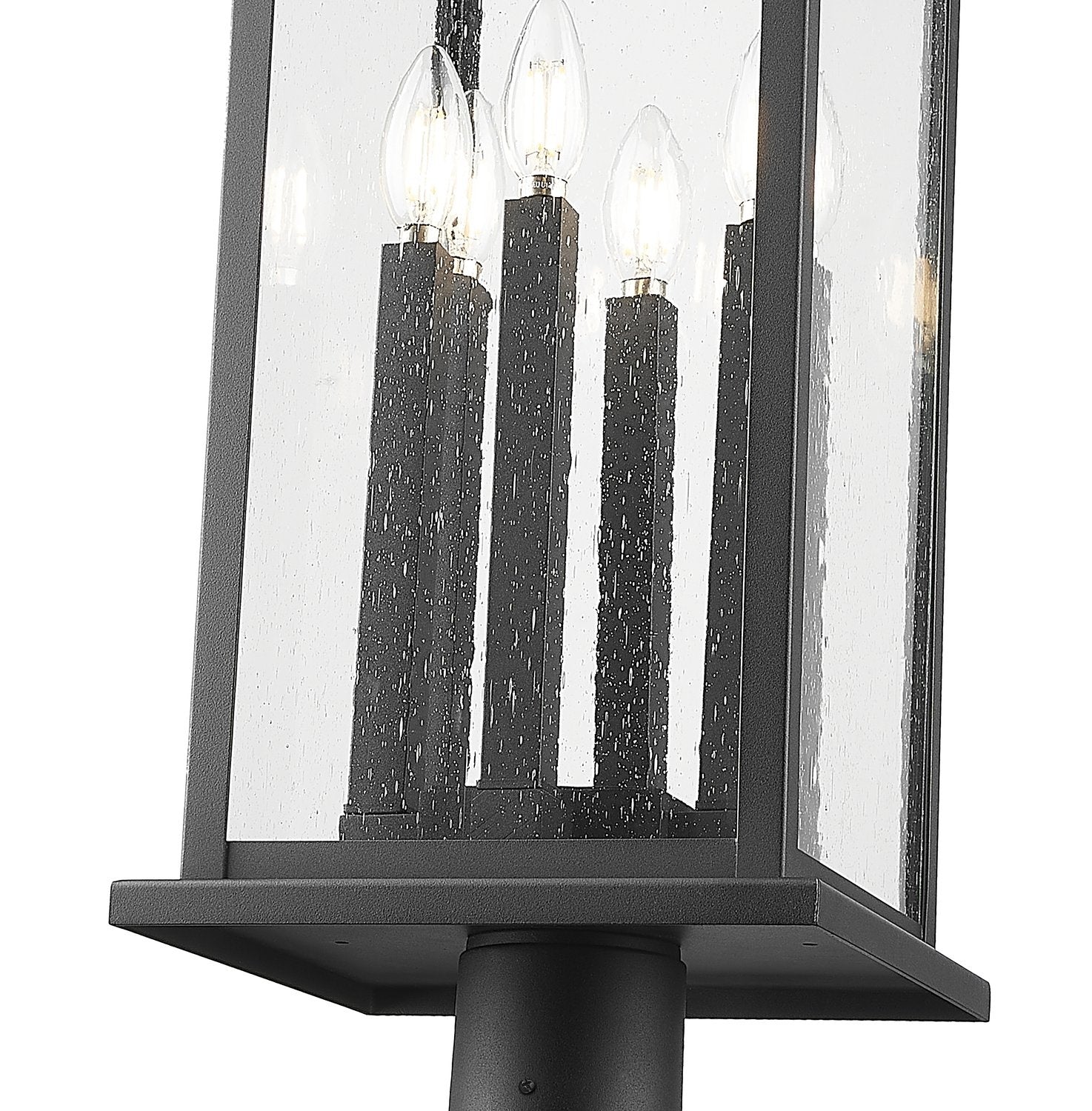 Z-LITE TIBERIUS OUTDOOR POST MOUNTED FIXTURE | 5017PHXLR-564P-BK - Post