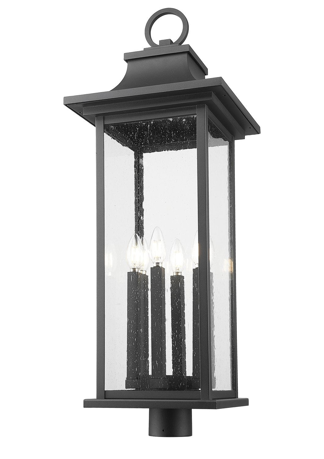 Z-LITE TIBERIUS OUTDOOR POST MOUNT FIXTURE | 5017PHXLR-BK - Post