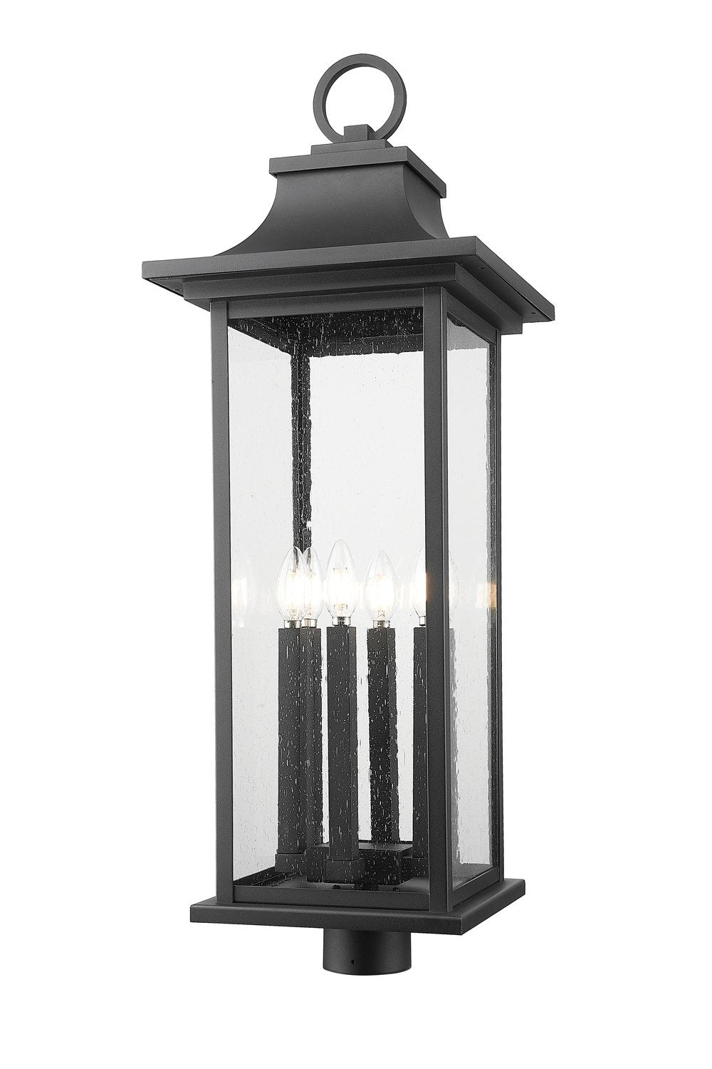 Z-LITE TIBERIUS OUTDOOR POST MOUNT FIXTURE | 5017PHXLR-BK - Post