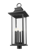 Z-LITE TIBERIUS OUTDOOR POST MOUNT FIXTURE | 5017PHXLR-BK - Post