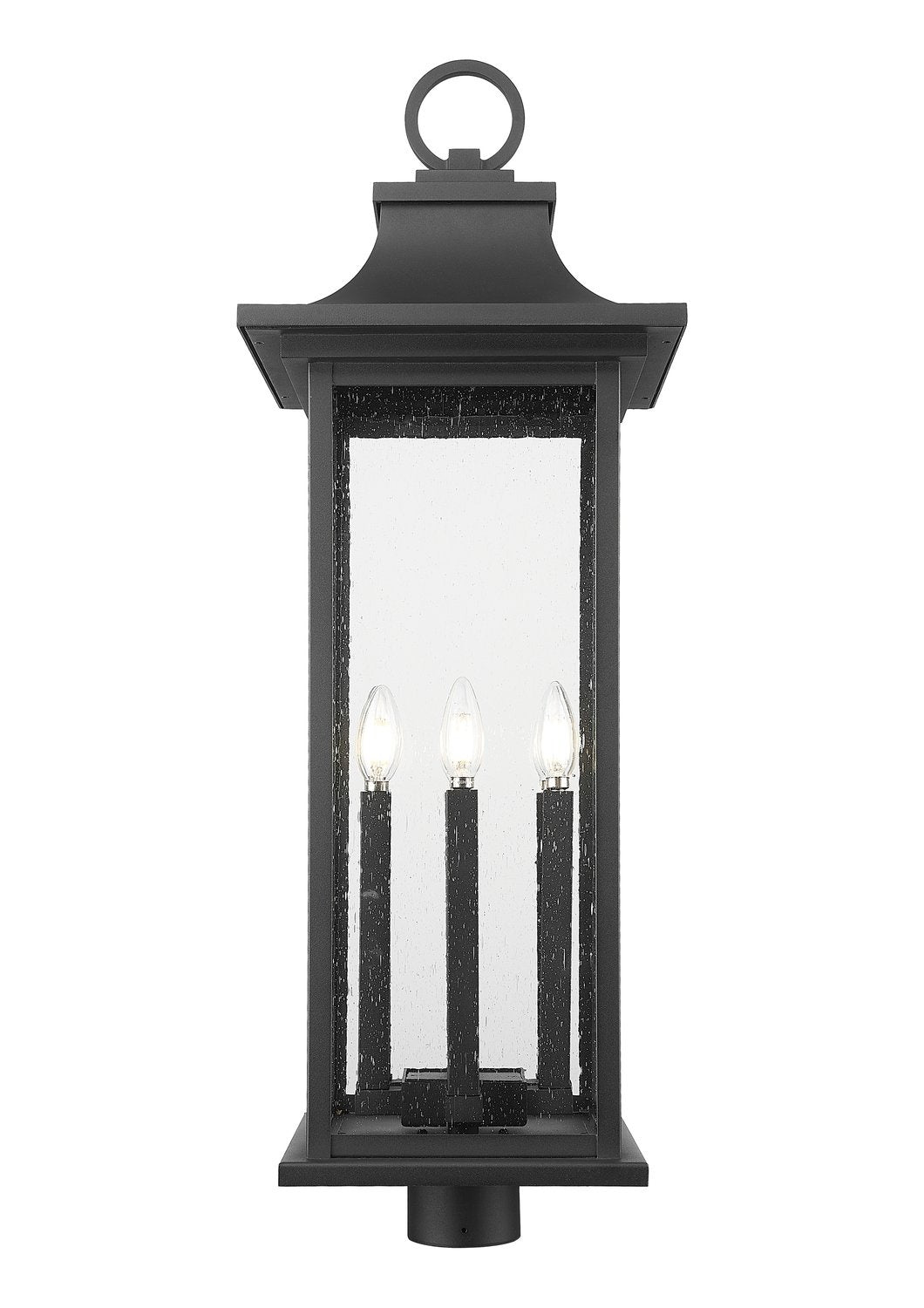 Z-LITE TIBERIUS OUTDOOR POST MOUNT FIXTURE | 5017PHXLR-BK - Post
