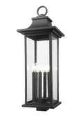 Z-LITE TIBERIUS OUTDOOR POST MOUNT FIXTURE | 5017PHXLS-BK - Post
