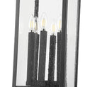 Z-LITE TIBERIUS OUTDOOR PIER MOUNTED FIXTURE | 5017PHXLS-SQPM-BK - Post