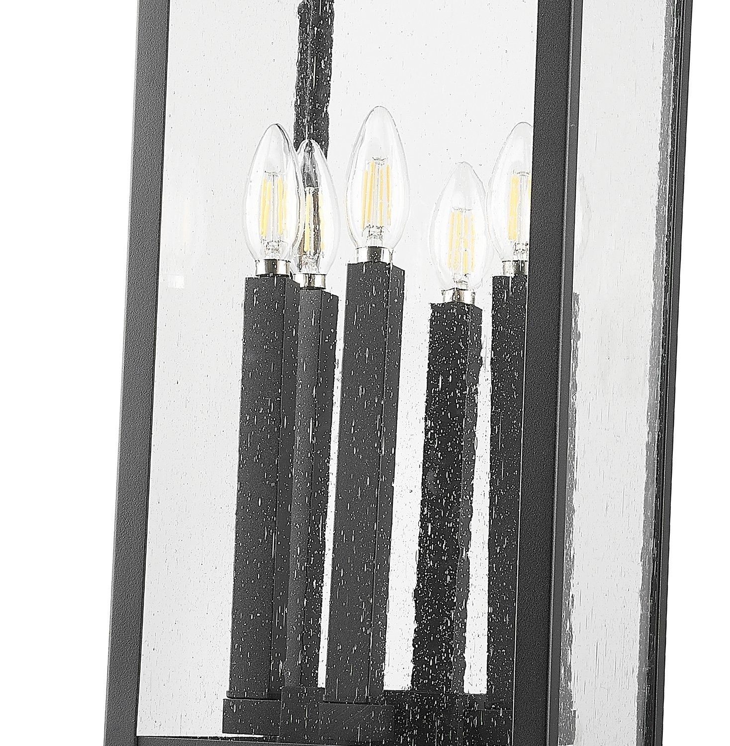 Z-LITE TIBERIUS OUTDOOR PIER MOUNTED FIXTURE | 5017PHXLS-SQPM-BK - Post