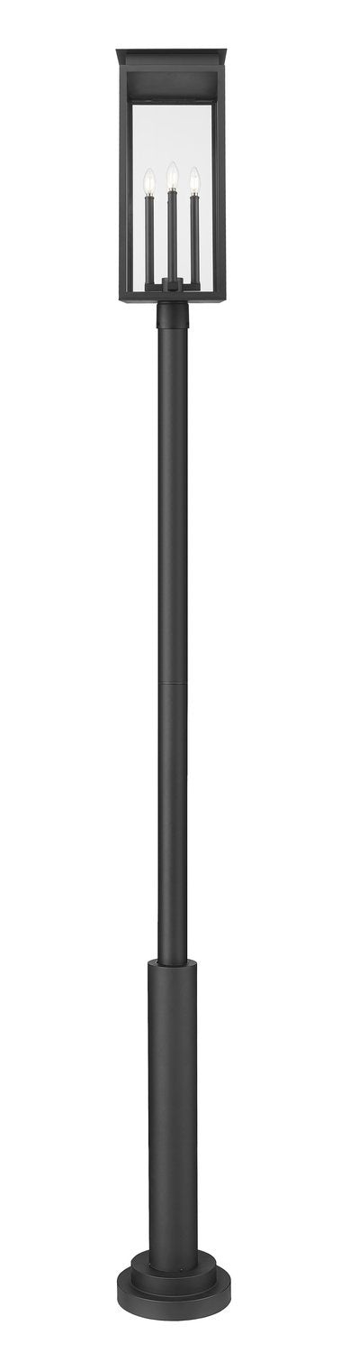 Z-LITE NOVA OUTDOOR POST MOUNTED FIXTURE | 5018PHBR-5010P-BK - Post