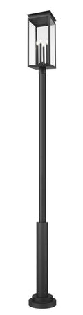 Z-LITE NOVA OUTDOOR POST MOUNTED FIXTURE | 5018PHBR-5010P-BK - Post