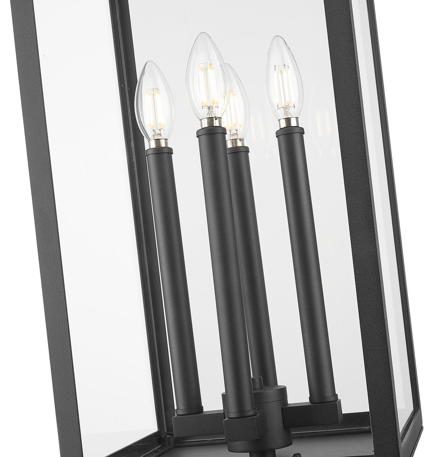Z-LITE NOVA OUTDOOR PIER MOUNTED FIXTURE | 5018PHBR-533PM-BK - Post