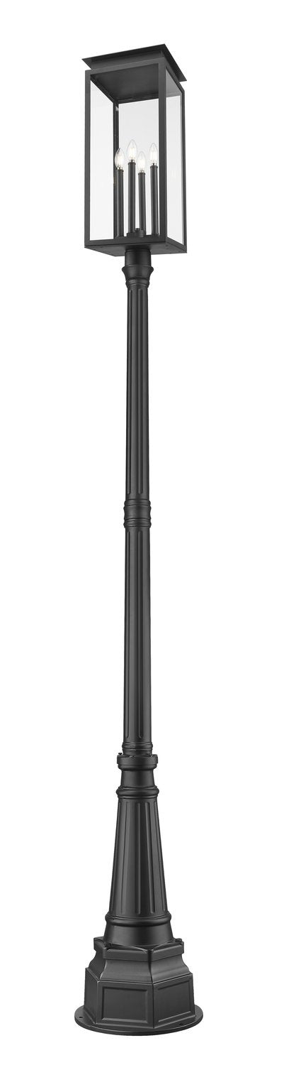 Z-LITE NOVA OUTDOOR POST MOUNTED FIXTURE | 5018PHBR-564P-BK - Post