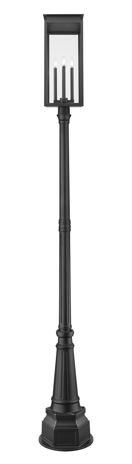 Z-LITE NOVA OUTDOOR POST MOUNTED FIXTURE | 5018PHBR-564P-BK - Post