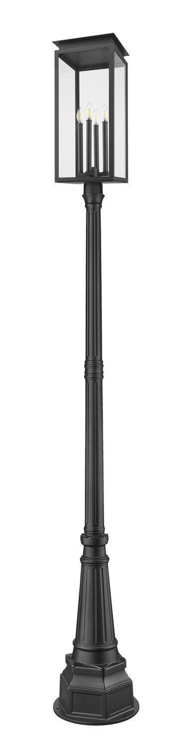 Z-LITE NOVA OUTDOOR POST MOUNTED FIXTURE | 5018PHBR-564P-BK - Post