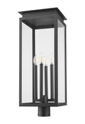 Z-LITE NOVA OUTDOOR POST MOUNT FIXTURE | 5018PHBR-BK - Post