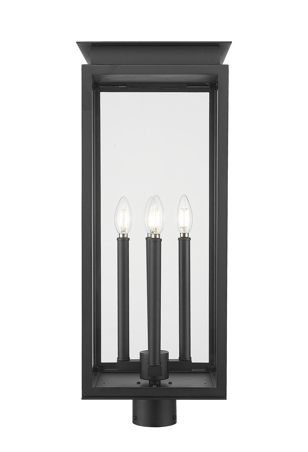 Z-LITE NOVA OUTDOOR POST MOUNT FIXTURE | 5018PHBR-BK - Post