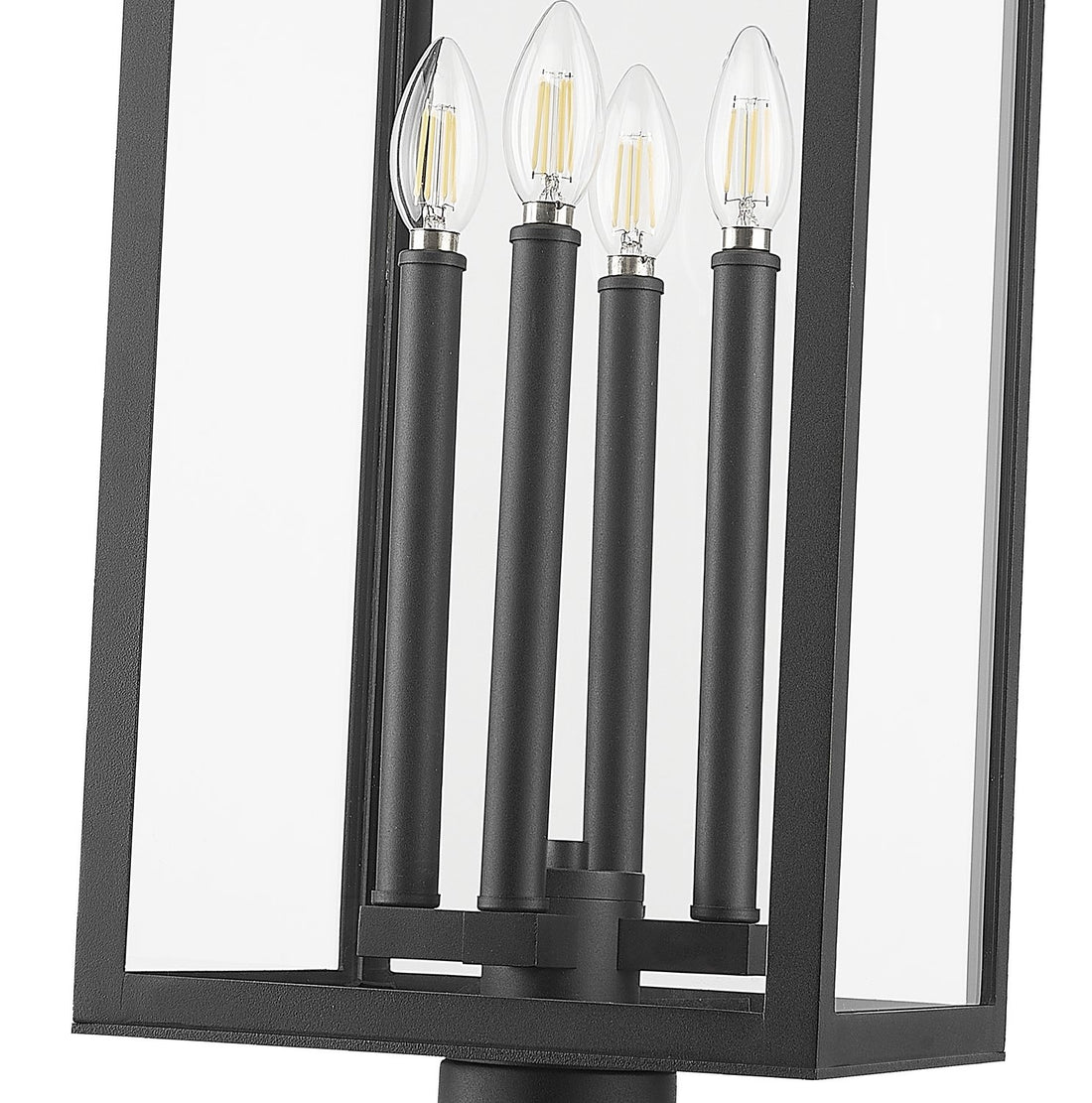 Z-LITE NOVA OUTDOOR POST MOUNT FIXTURE | 5018PHBR-BK - Post