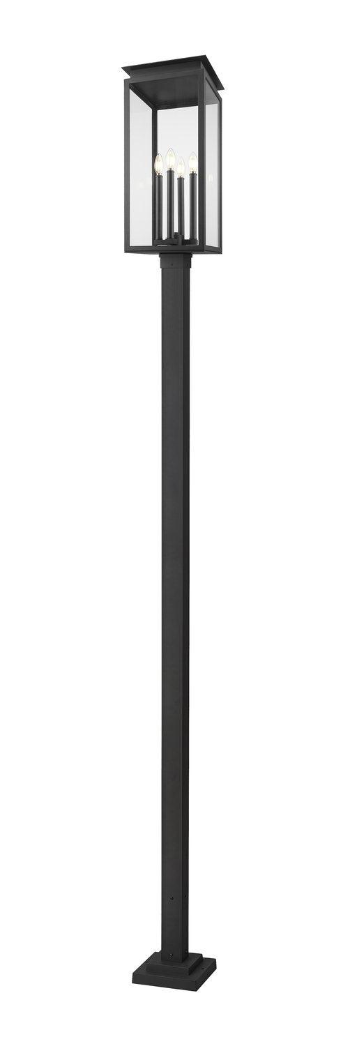 Z-LITE NOVA OUTDOOR POST MOUNTED FIXTURE | 5018PHBS-536P-BK - Post