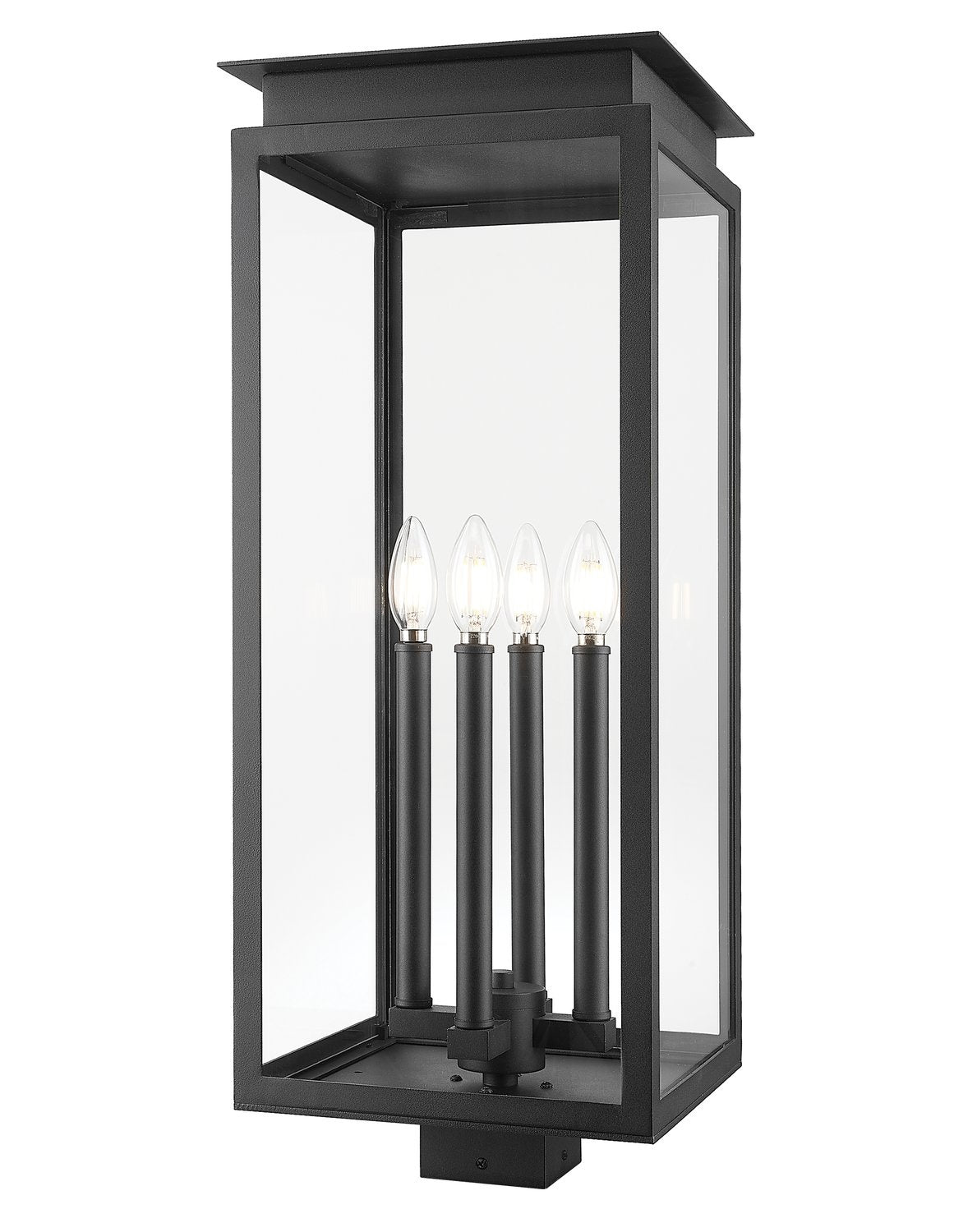 Z-LITE NOVA OUTDOOR POST MOUNT FIXTURE | 5018PHBS-BK - Post