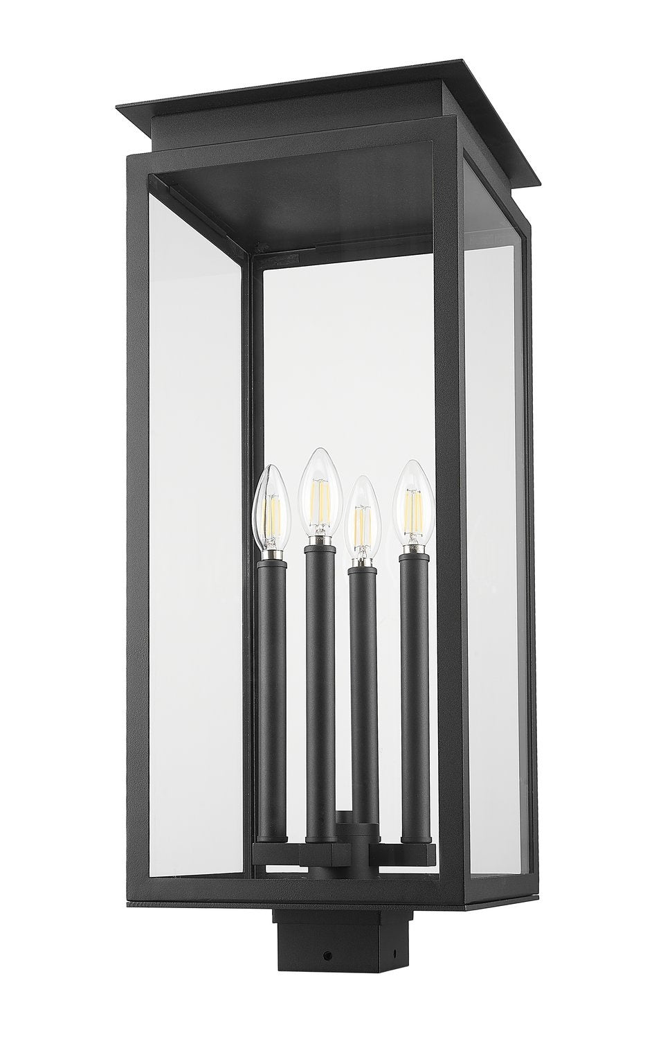 Z-LITE NOVA OUTDOOR POST MOUNT FIXTURE | 5018PHBS-BK - Post