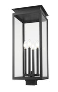 Z-LITE NOVA OUTDOOR POST MOUNT FIXTURE | 5018PHBS-BK - Post