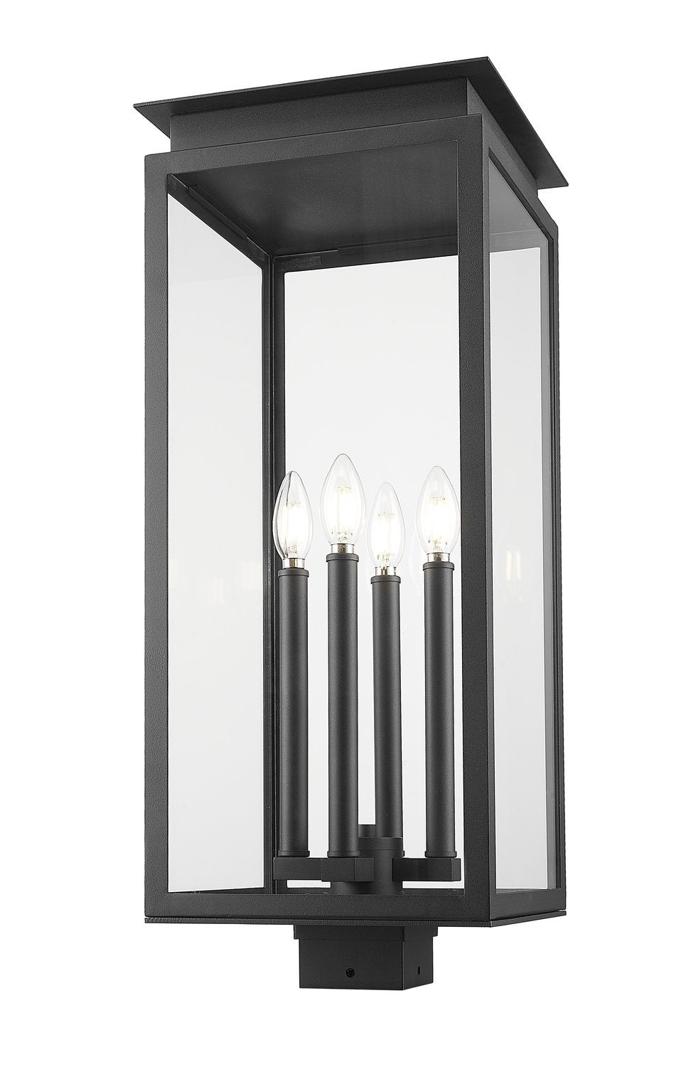 Z-LITE NOVA OUTDOOR POST MOUNT FIXTURE | 5018PHBS-BK - Post