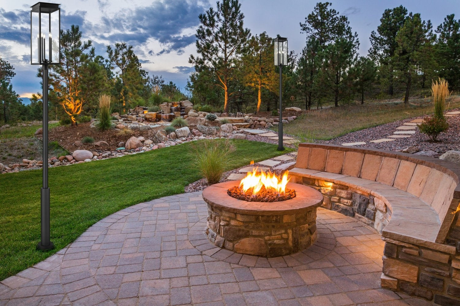 Z-LITE NOVA OUTDOOR POST MOUNTED FIXTURE | 5018PHXLR-5010P-BK - Post