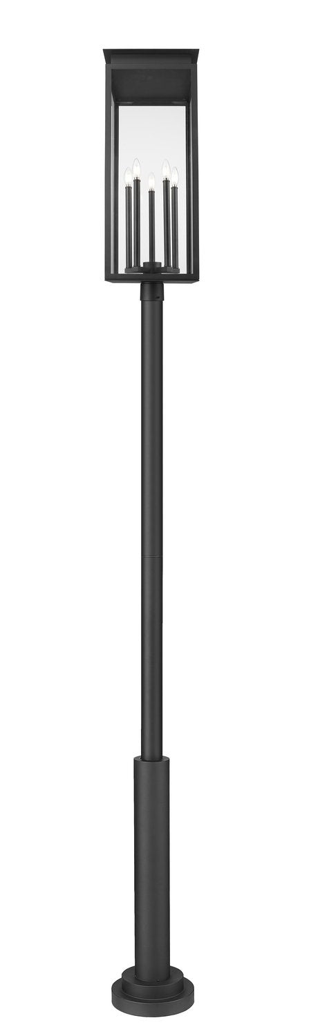 Z-LITE NOVA OUTDOOR POST MOUNTED FIXTURE | 5018PHXLR-5010P-BK - Post