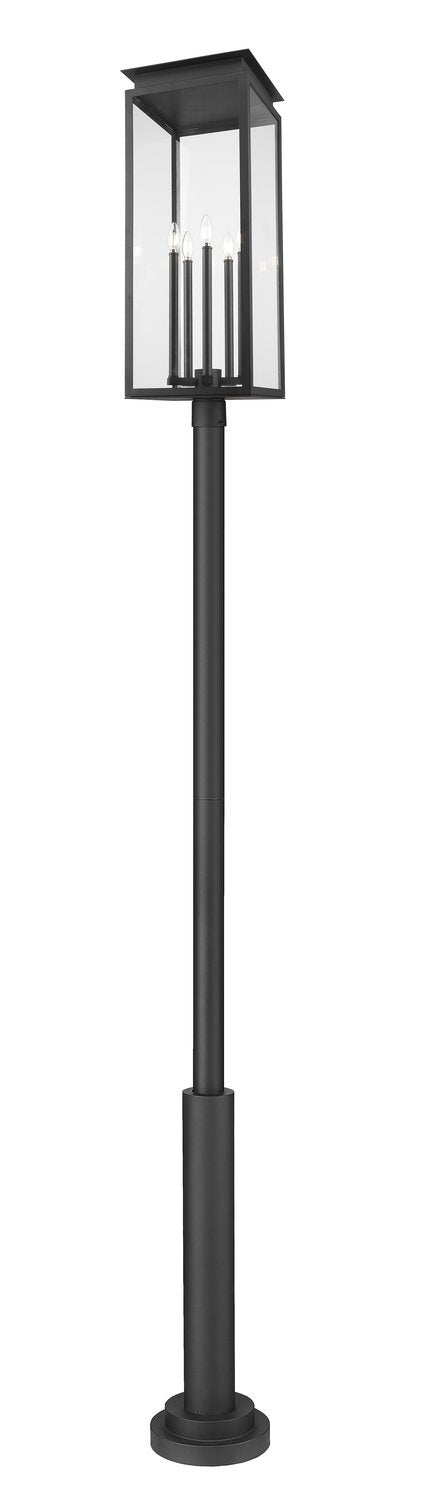 Z-LITE NOVA OUTDOOR POST MOUNTED FIXTURE | 5018PHXLR-5010P-BK - Post
