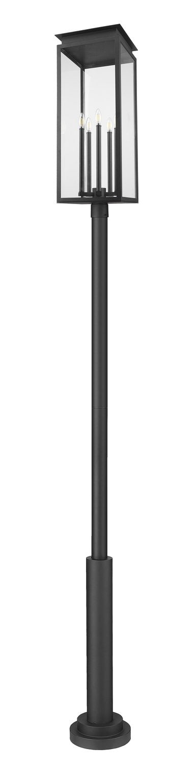 Z-LITE NOVA OUTDOOR POST MOUNTED FIXTURE | 5018PHXLR-5010P-BK - Post