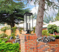 Z-LITE NOVA OUTDOOR PIER MOUNTED FIXTURE | 5018PHXLS-SQPM-BK - Post