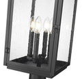 Z-LITE HARTWELL OUTDOOR POST MOUNTED FIXTURE | 5019PHBR-5011P-BK - Post