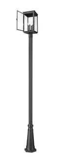 Z-LITE HARTWELL OUTDOOR POST MOUNTED FIXTURE | 5019PHBR-5011P-BK - Post
