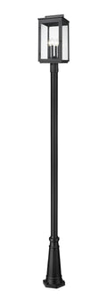 Z-LITE HARTWELL OUTDOOR POST MOUNTED FIXTURE | 5019PHBR-519P-BK - Post