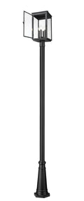 Z-LITE HARTWELL OUTDOOR POST MOUNTED FIXTURE | 5019PHBR-519P-BK - Post