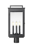 Z-LITE HARTWELL OUTDOOR POST MOUNT FIXTURE | 5019PHBR-BK - Post