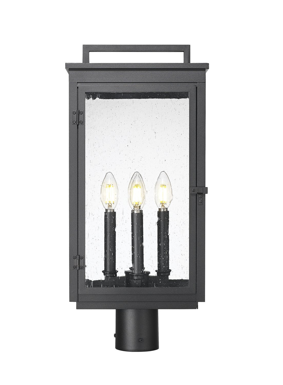 Z-LITE HARTWELL OUTDOOR POST MOUNT FIXTURE | 5019PHBR-BK - Post
