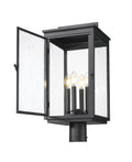 Z-LITE HARTWELL OUTDOOR POST MOUNT FIXTURE | 5019PHBR-BK - Post