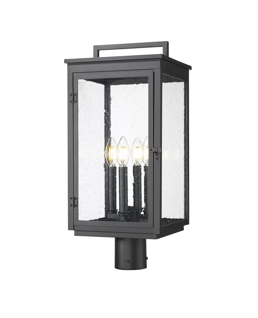 Z-LITE HARTWELL OUTDOOR POST MOUNT FIXTURE | 5019PHBR-BK - Post