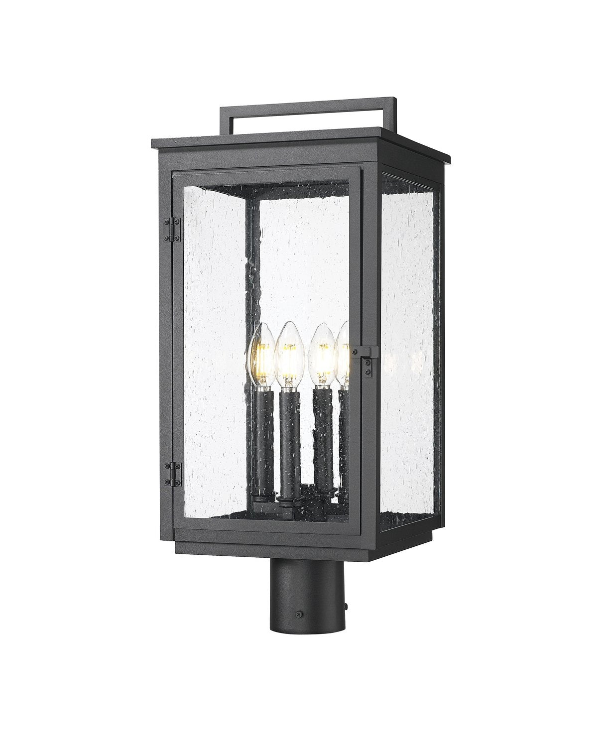 Z-LITE HARTWELL OUTDOOR POST MOUNT FIXTURE | 5019PHBR-BK - Post
