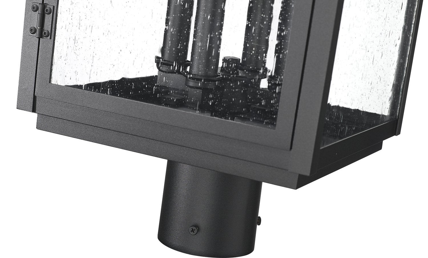 Z-LITE HARTWELL OUTDOOR POST MOUNT FIXTURE | 5019PHBR-BK - Post