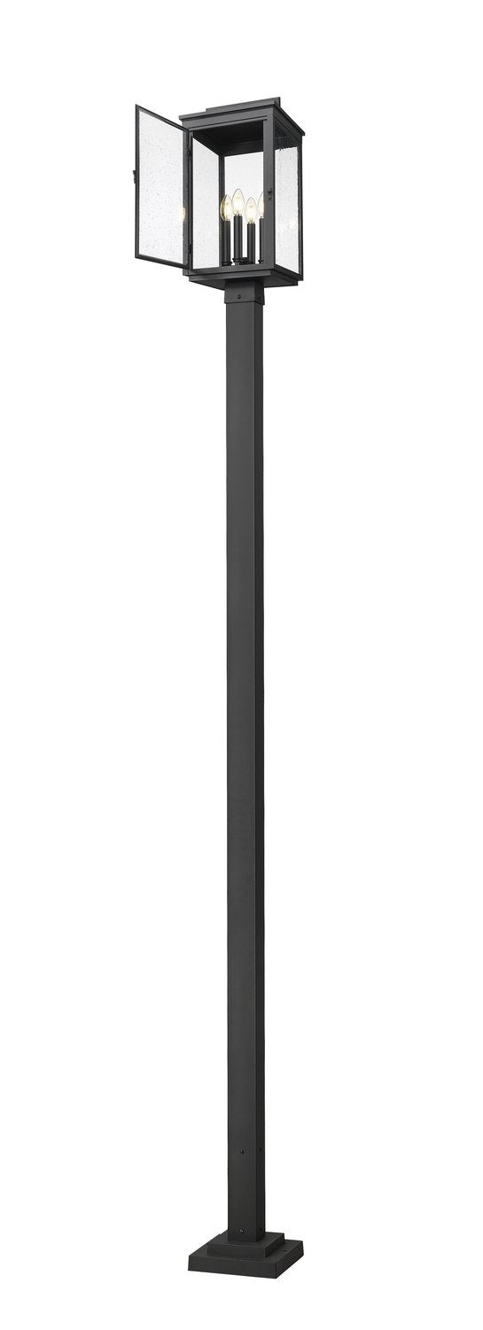Z-LITE HARTWELL OUTDOOR POST MOUNTED FIXTURE | 5019PHBS-536P-BK - Post